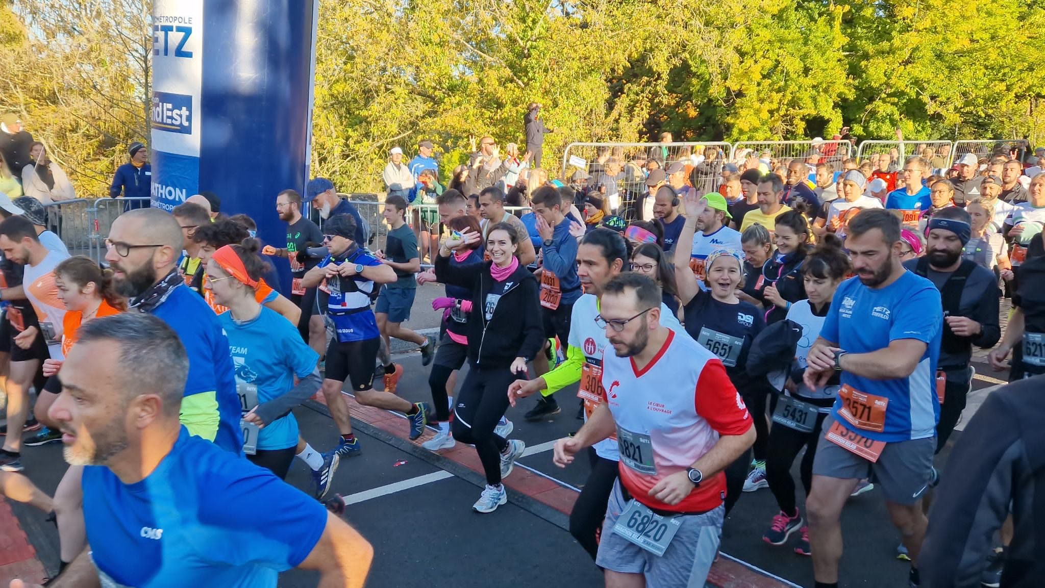 marathon metz relais départ